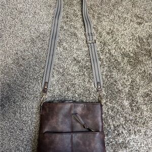 Brown Leather Crossbody Bag